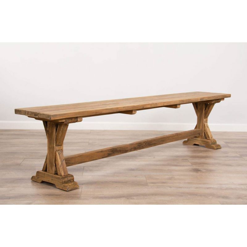 2m Reclaimed Teak Dinklik Backless Bench