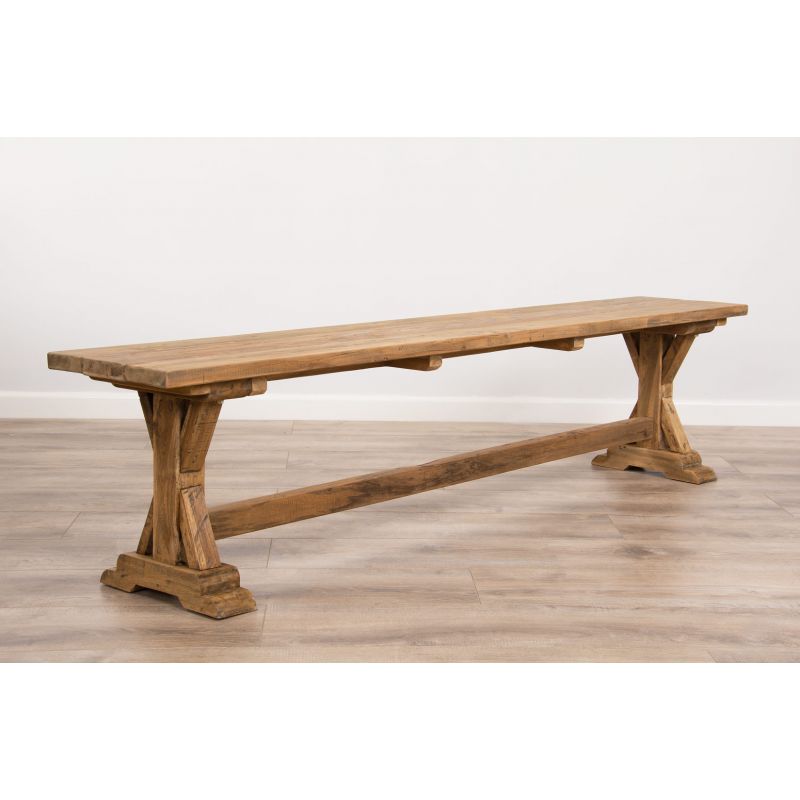 2.8m Reclaimed Teak Dinklik Backless Bench