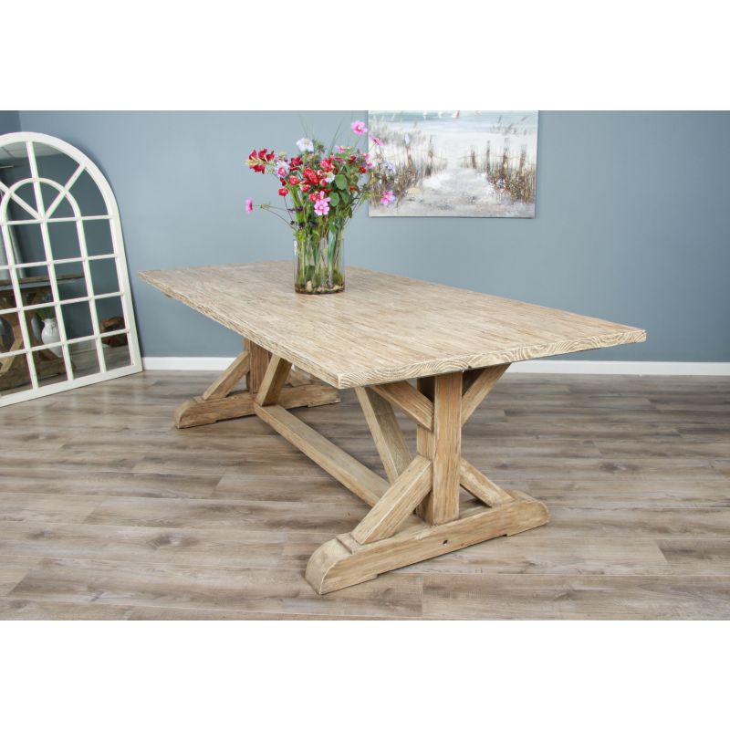 2.4m Farmhouse Cross Dining Table