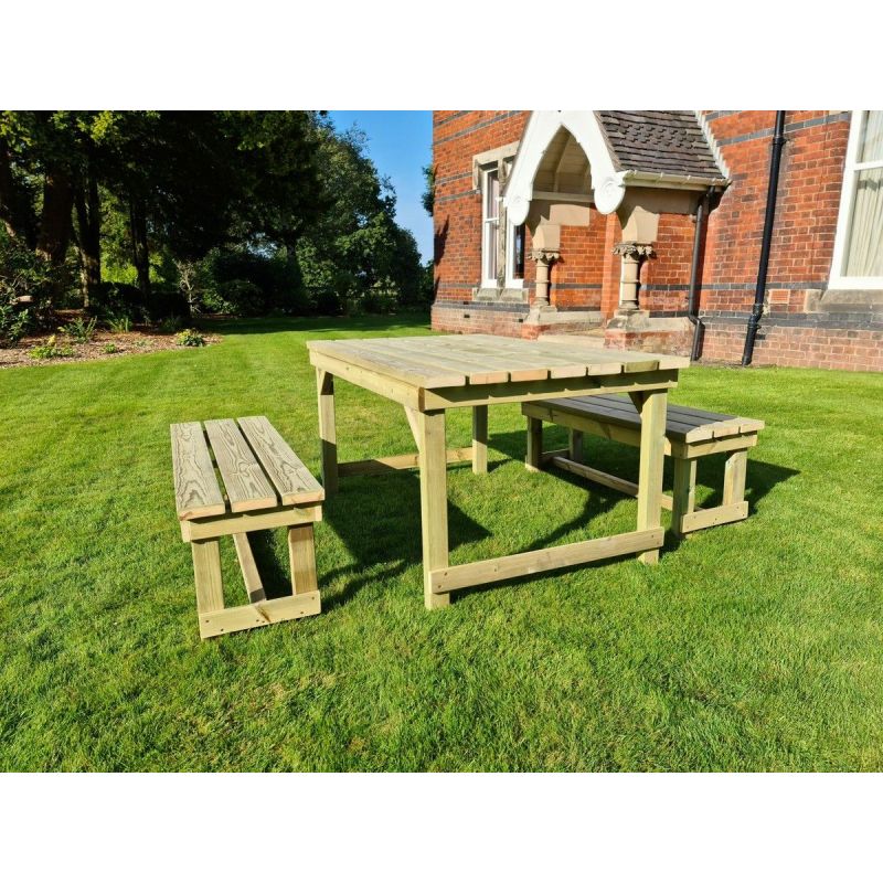 Hustyns Butchers Table & Bench Set