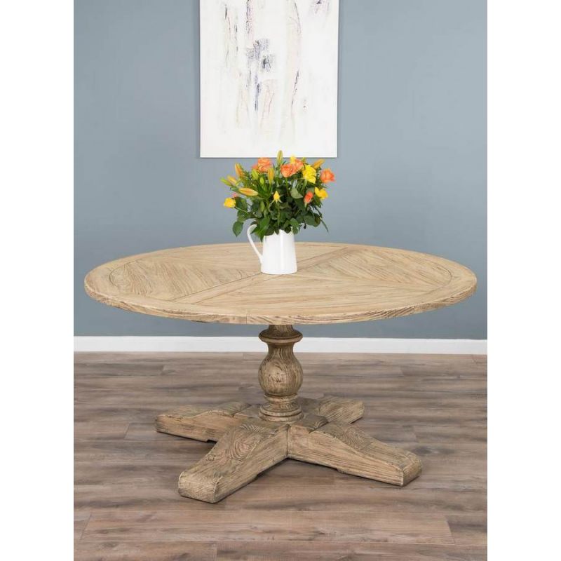 1.6m Farmhouse Pedestal Dining Table