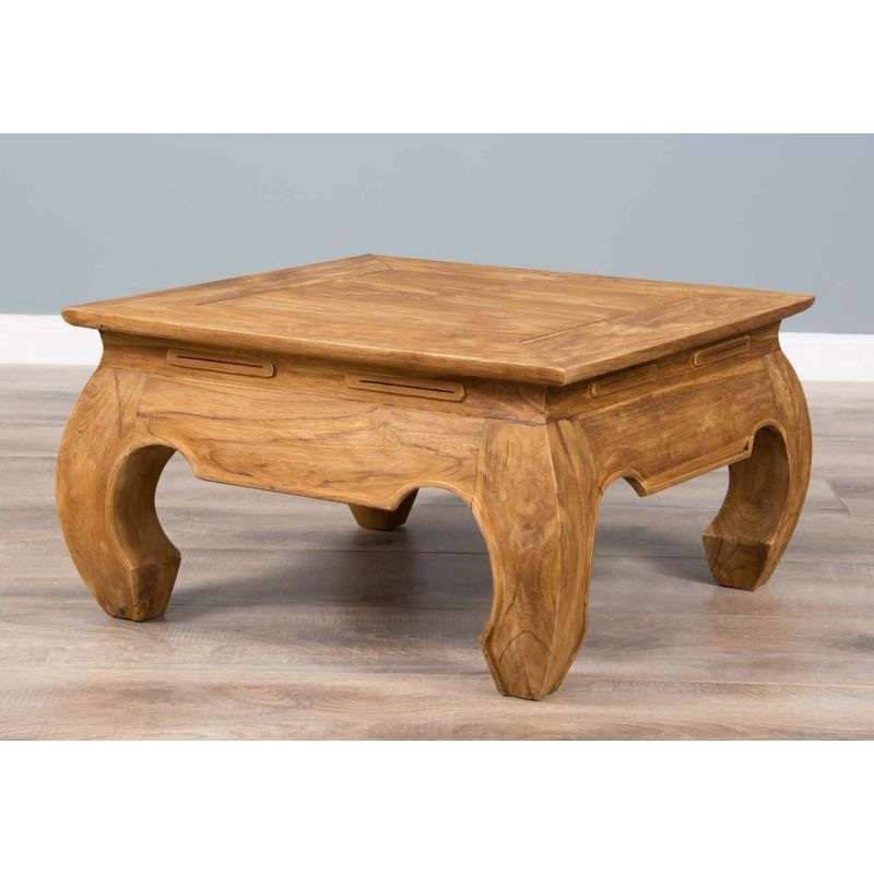 60cm Reclaimed Teak Opium Coffee Table