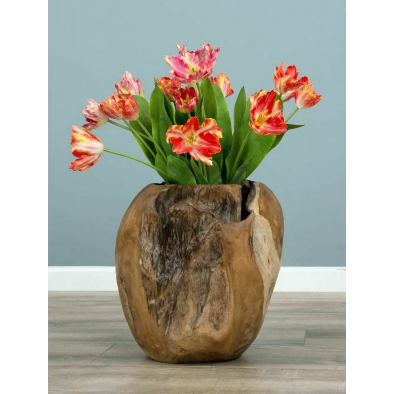 Reclaimed Teak Root Planter