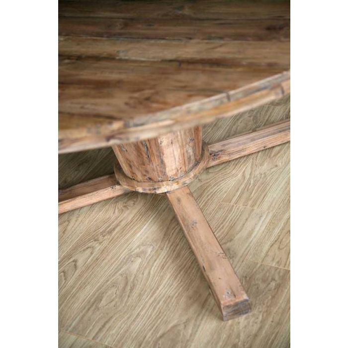 1.8m Reclaimed Teak Character Dining Table with 8 Stackable Zorro Chairs - 10