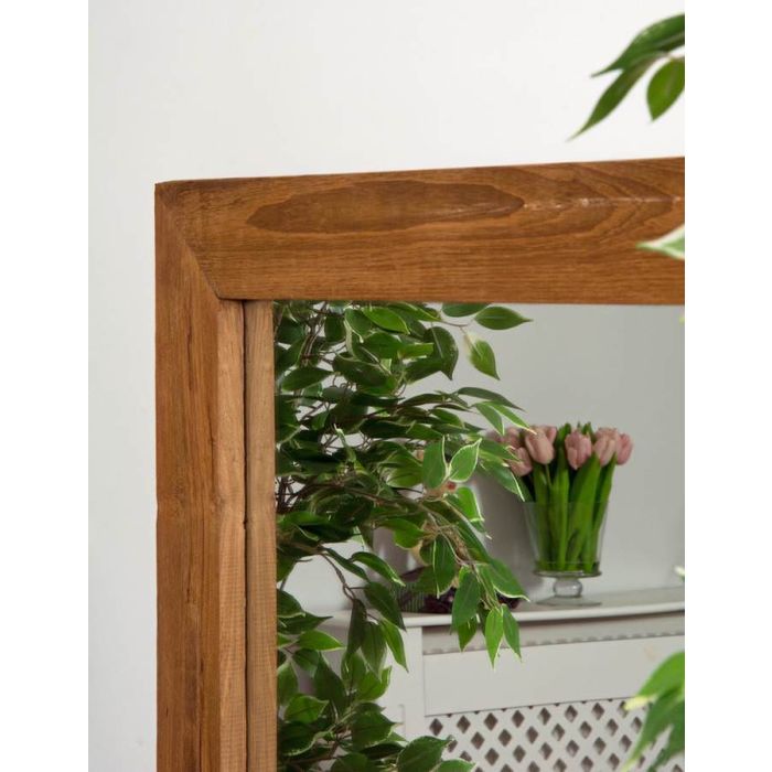 Reclaimed Teak Square Mirror - 2 Sizes - 1