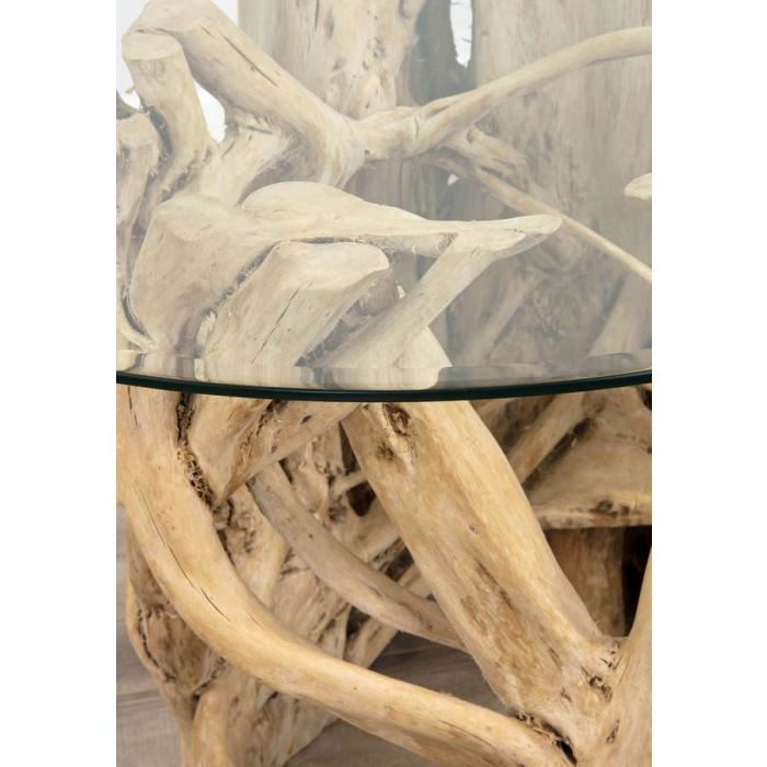 1.2m Java Root Circular Dining Table with 4 or 6 Paloma Chairs - 15
