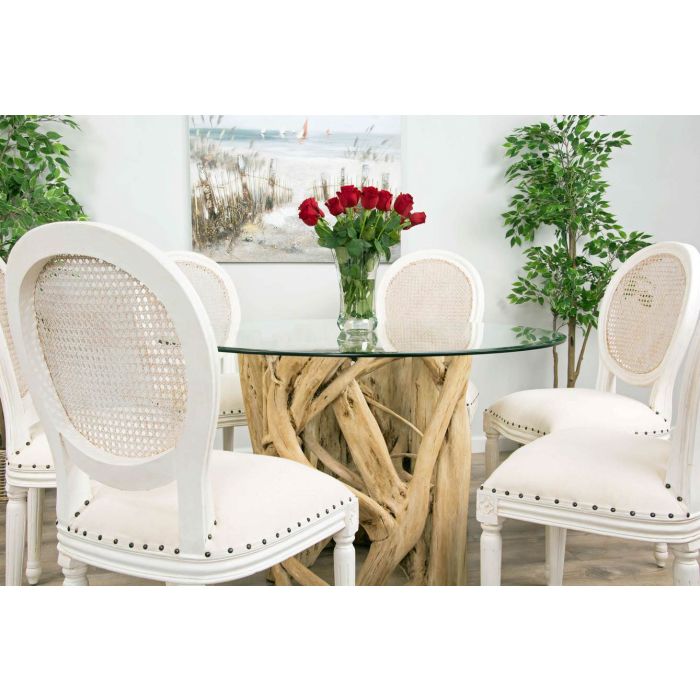 1.2m Java Root Circular Dining Table with 4 or 6 Ellena Dining Chairs - 11