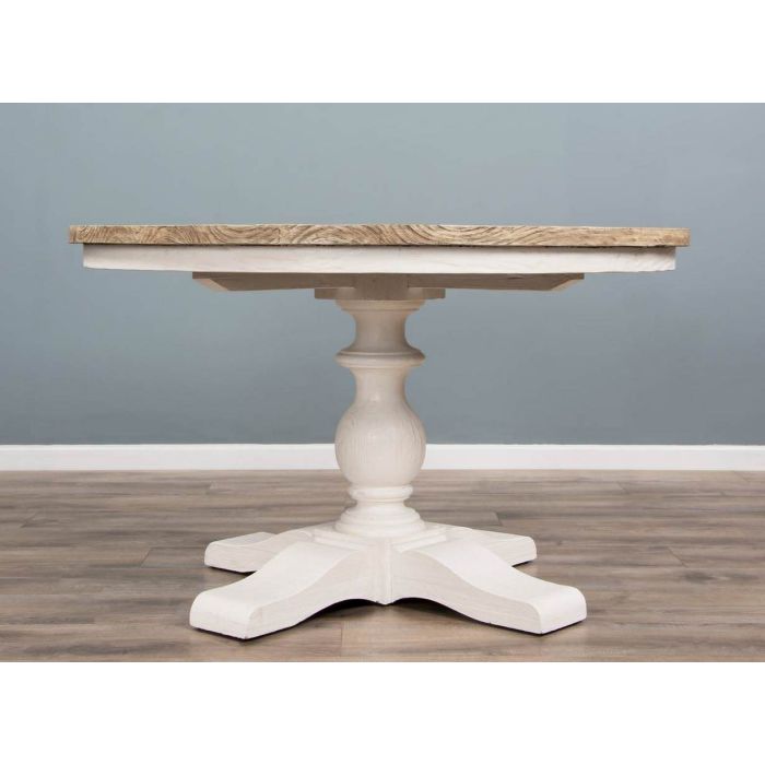 1.3m Country Pedestal Dining Table with 6 Ellena Chairs  - 13