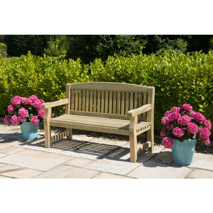 Sustainable Swedish Redwood Garden Bench - 5