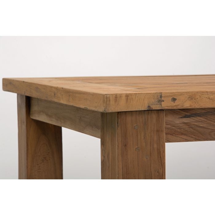 2.4m Reclaimed Teak Mexico Dining Table with 6 Latifa Chairs & 2 Armchairs - 8