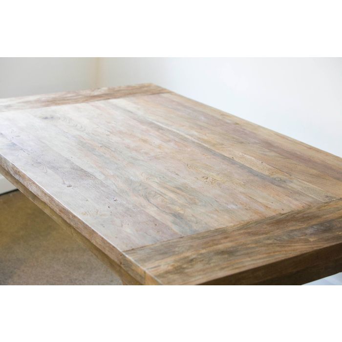 1.6m Reclaimed Teak Taplock Dining Table with 6 Donna Chairs - 6