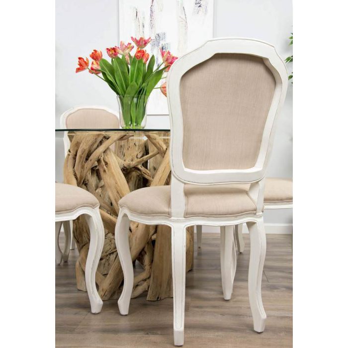 1.2m Java Root Circular Dining Table with 4 or 6 Paloma Chairs - 6