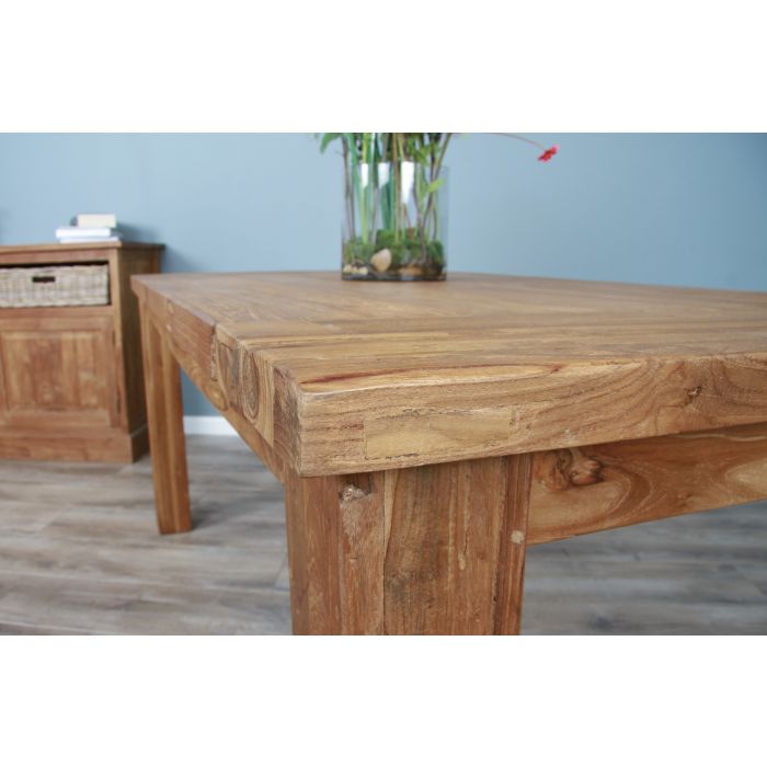 2m Reclaimed Teak Taplock Dining Table with 8 Vikka Chairs - 7
