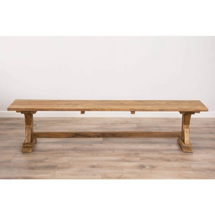 2m Reclaimed Teak Dinklik Backless Bench - 3