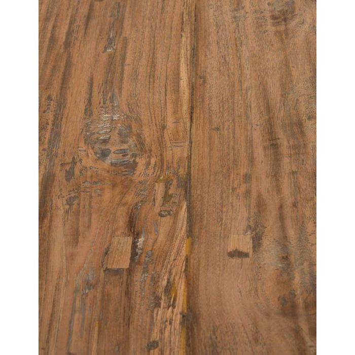2m Reclaimed Teak Dinklik Dining Table with 1 Backless Bench & 3 Santos Chairs    - 6