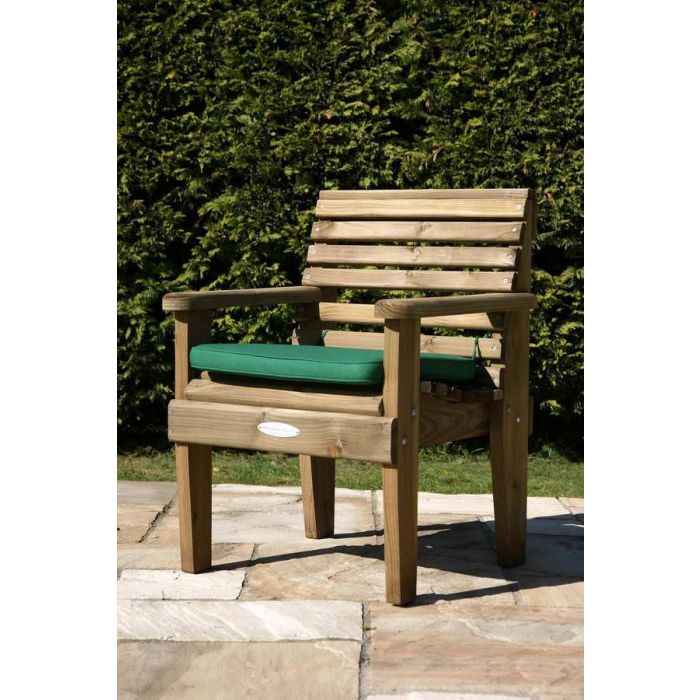 Douglas Fir Woodland Circular Table with 4 Woodland Armchairs - 3