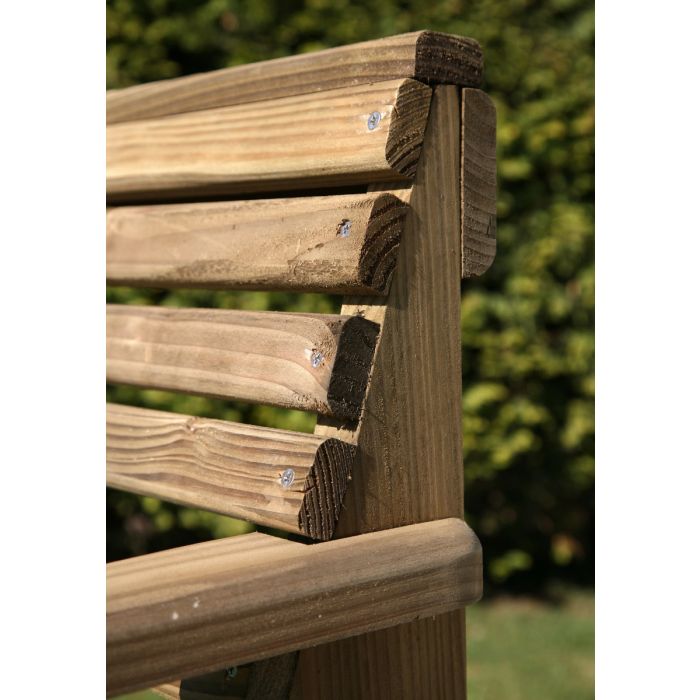 2.4m Douglas Fir Woodland Rectangular Table with 8 Woodland Armchairs - 5