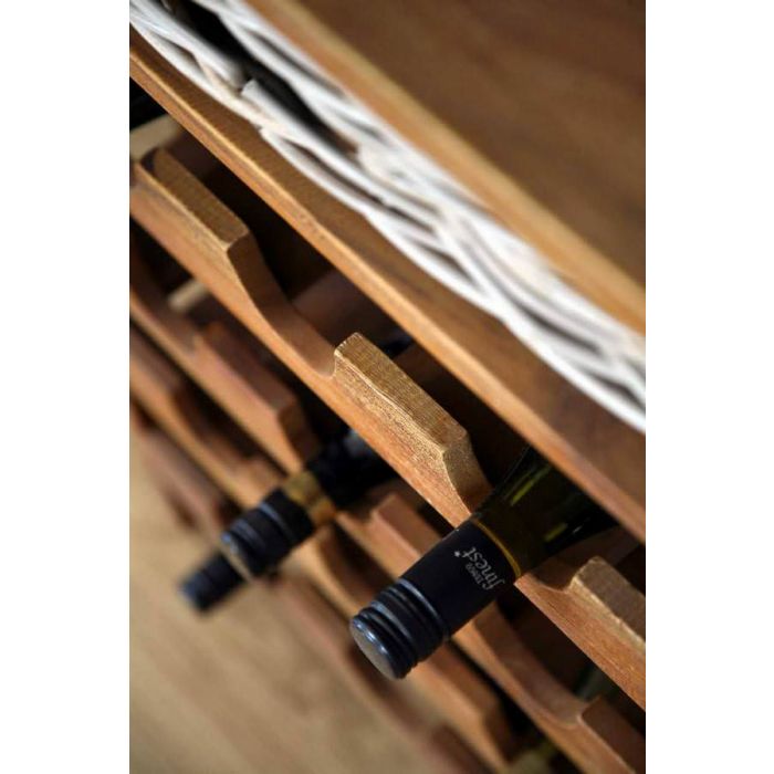 Reclaimed Teak Wine Rack - 3
