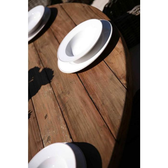 1.3m Reclaimed Teak Character Garden Table - 4