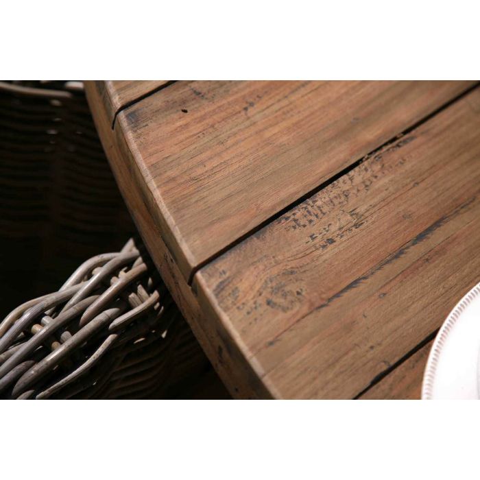 1.8m Reclaimed Teak Character Garden Table - 4
