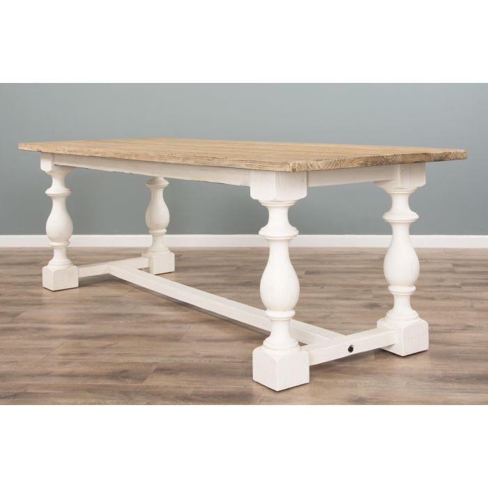 3m Ellena Dining Table with 2 Backless Benches - 4