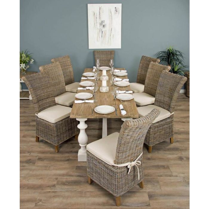 2.4m Ellena Dining Table with 8 Latifa Chairs - 1