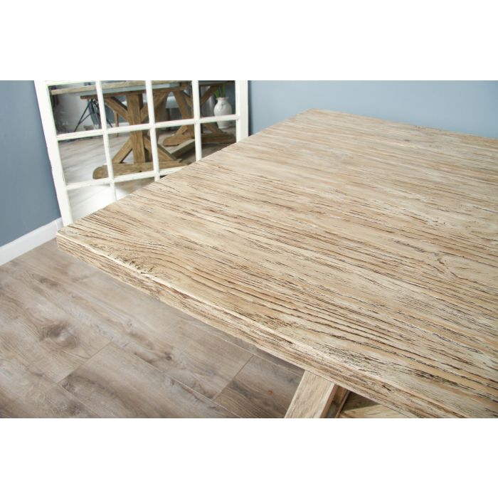 2.4m Farmhouse Cross Dining Table - 13