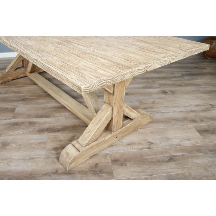 2.4m Farmhouse Cross Dining Table - 11