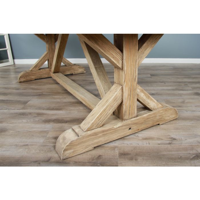2.4m Farmhouse Cross Dining Table - 5
