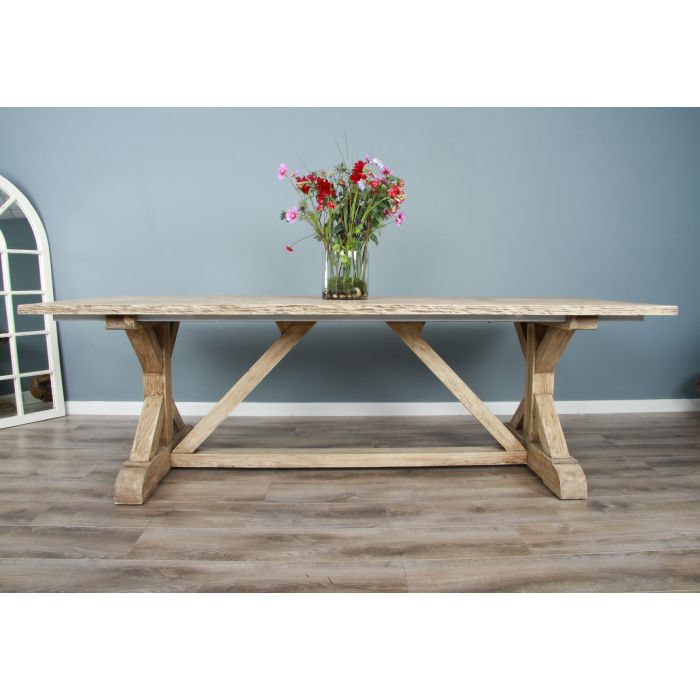 2.4m Farmhouse Cross Dining Table - 4