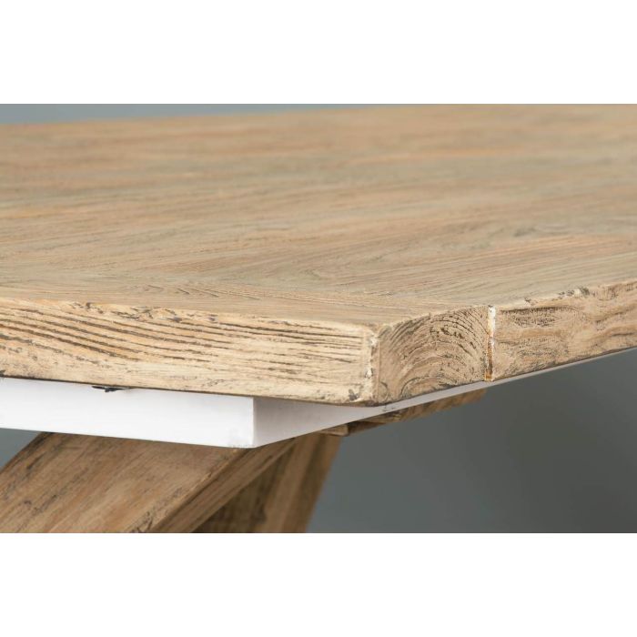 3m Farmhouse Cross Dining Table with 2 Backless Benches - 8