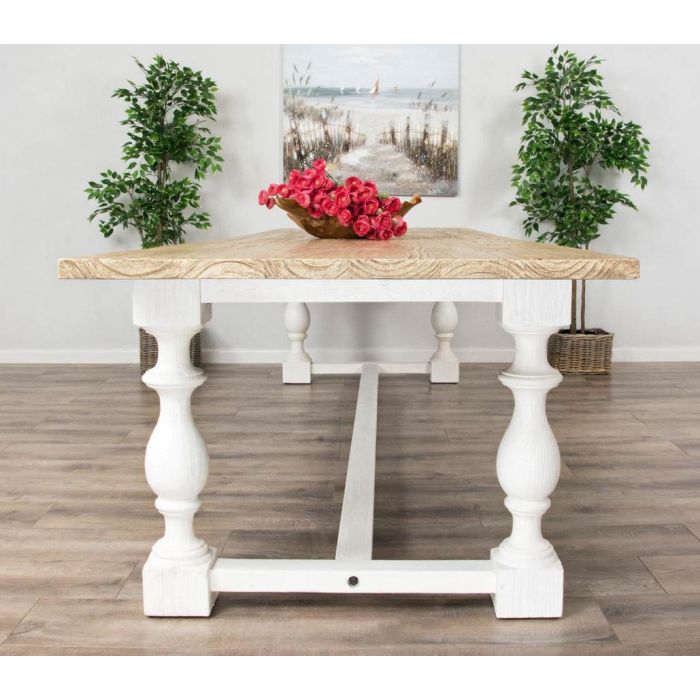 3.6m Ellena Dining Table with 5 Latifa Chairs, 2 Armchairs & 1 Backless Bench - 4