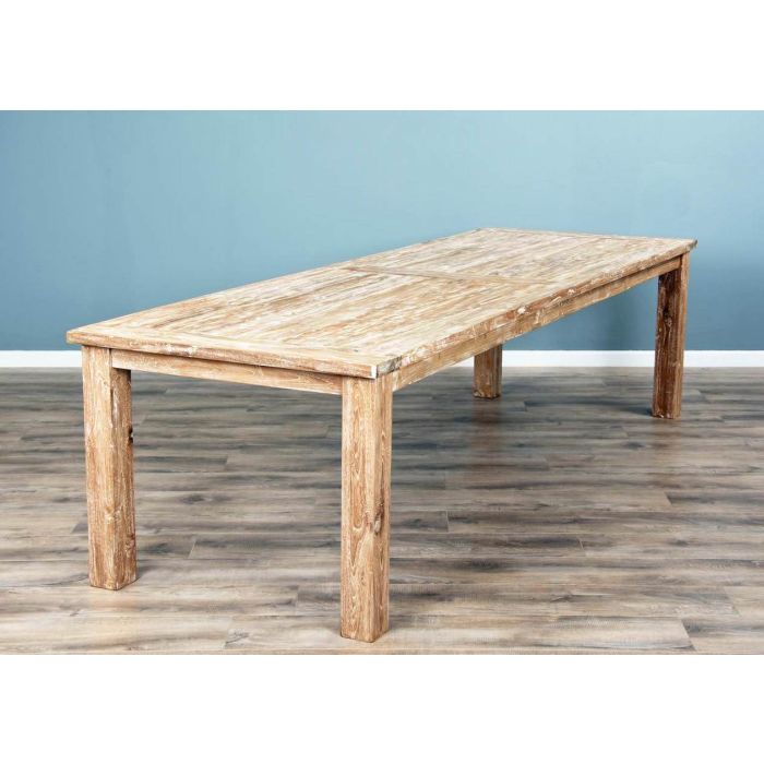 3m Reclaimed Teak Mexico Dining Table with 10 Donna Chairs  - 5