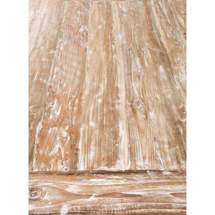 3m Reclaimed Teak Mexico Dining Table with 10 Donna Chairs  - 10