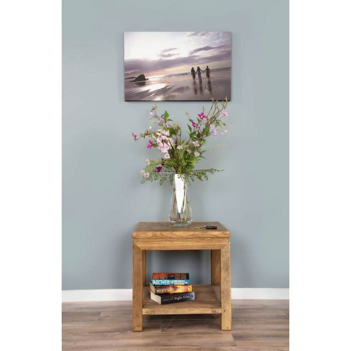 Reclaimed Elm Side Table - 1