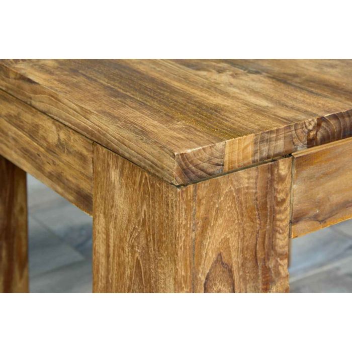 60cm Reclaimed Teak Modern Coffee Table - 3