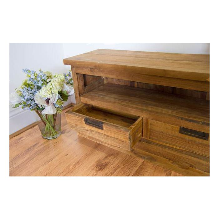 Colonial Reclaimed Teak TV Cabinet - 3