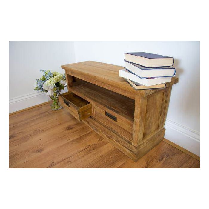 Colonial Reclaimed Teak TV Cabinet - 1