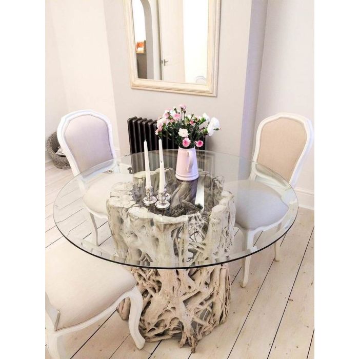 1.2m Java Root Circular Dining Table - 8