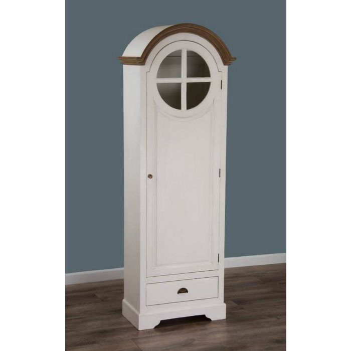 Brocante Circular Window Standing Cupboard - 1
