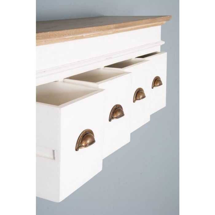 Brocante 4 Drawer Hall Storage Hook Unit - 3