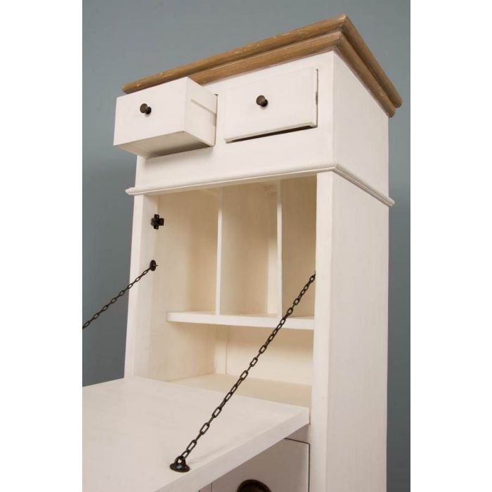 Brocante Tall Secretary Chest - 6