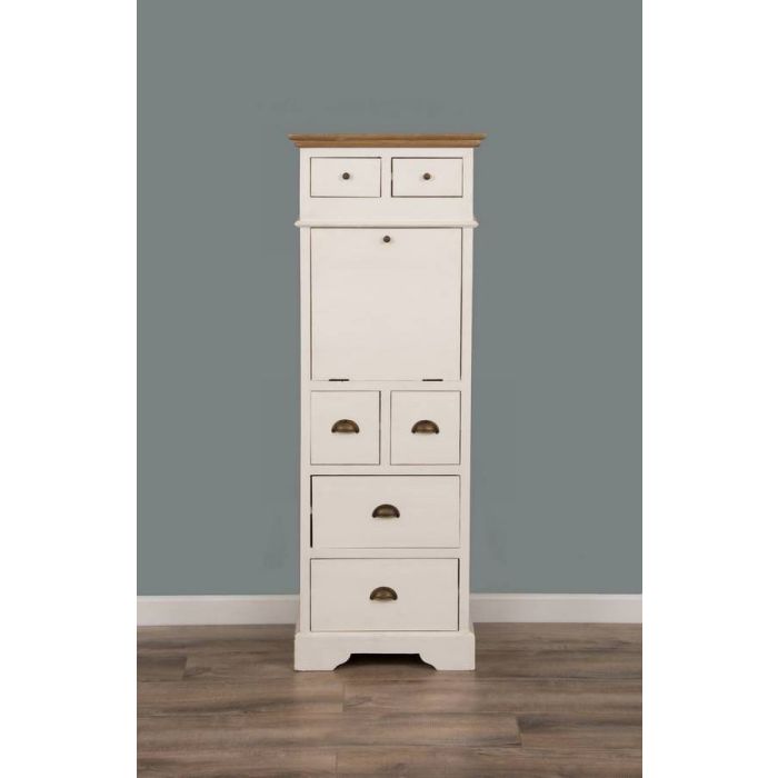 Brocante Tall Secretary Chest - 2