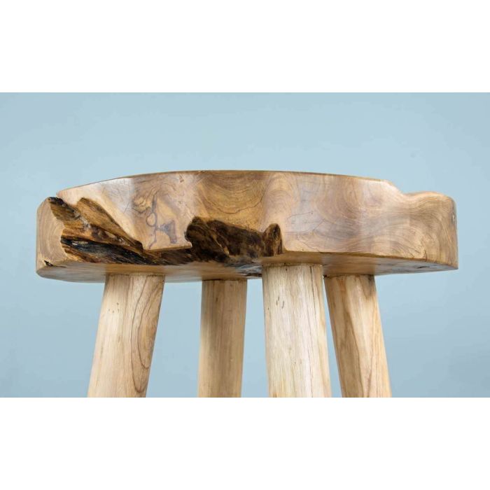 Alpine Chunky Teak Bar Table with 2 Bar Stools - 13
