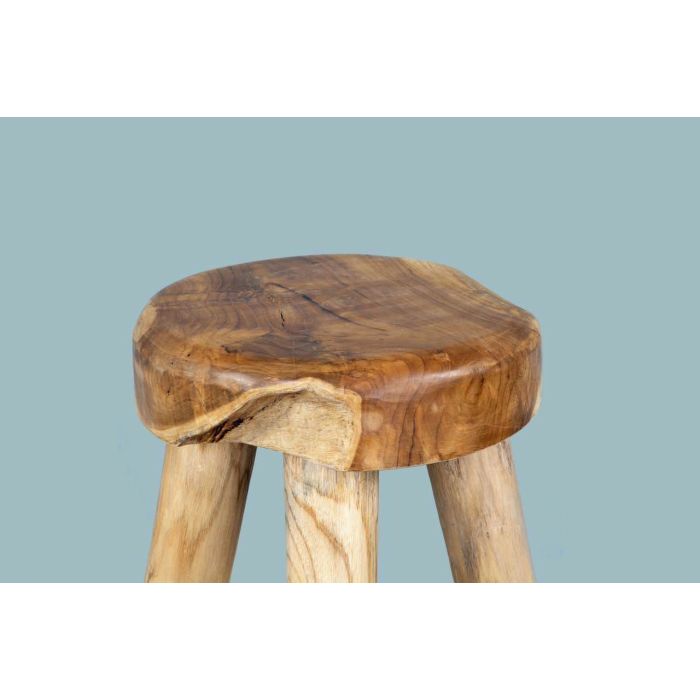 Alpine Chunky Teak Barstool - 7