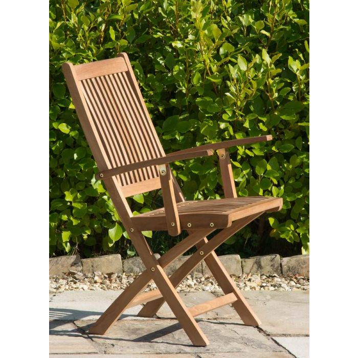 Kiffa Teak Folding Armchair - 7