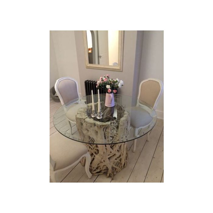 1.2m Java Root Circular Dining Table with 4 or 6 Paloma Chairs - 4