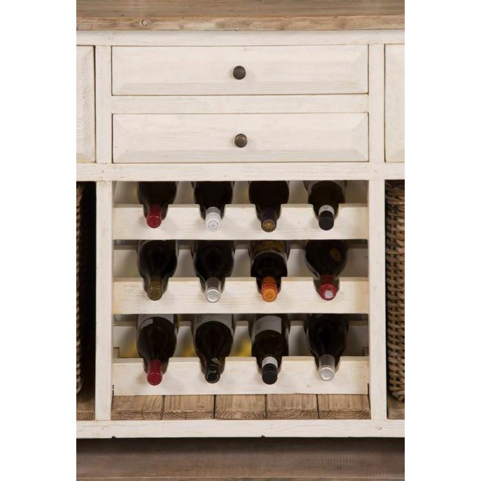 Ellena Sideboard with Wine Rack - 4