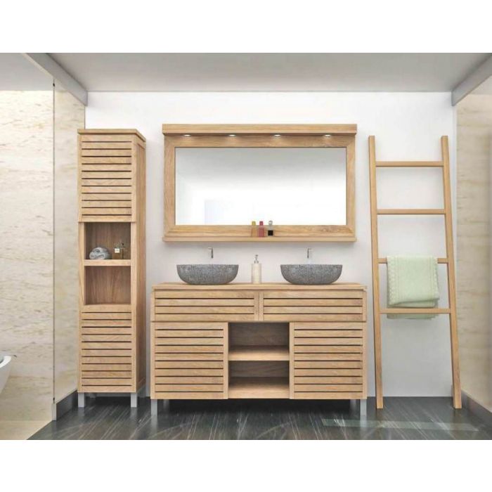 Diva Washstand with Cupboards, Drawer and Shelves - 105cm X 80cm - 1