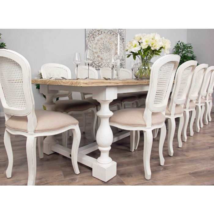 3.6m Ellena Dining Table with 12 Murano Chairs  - 3